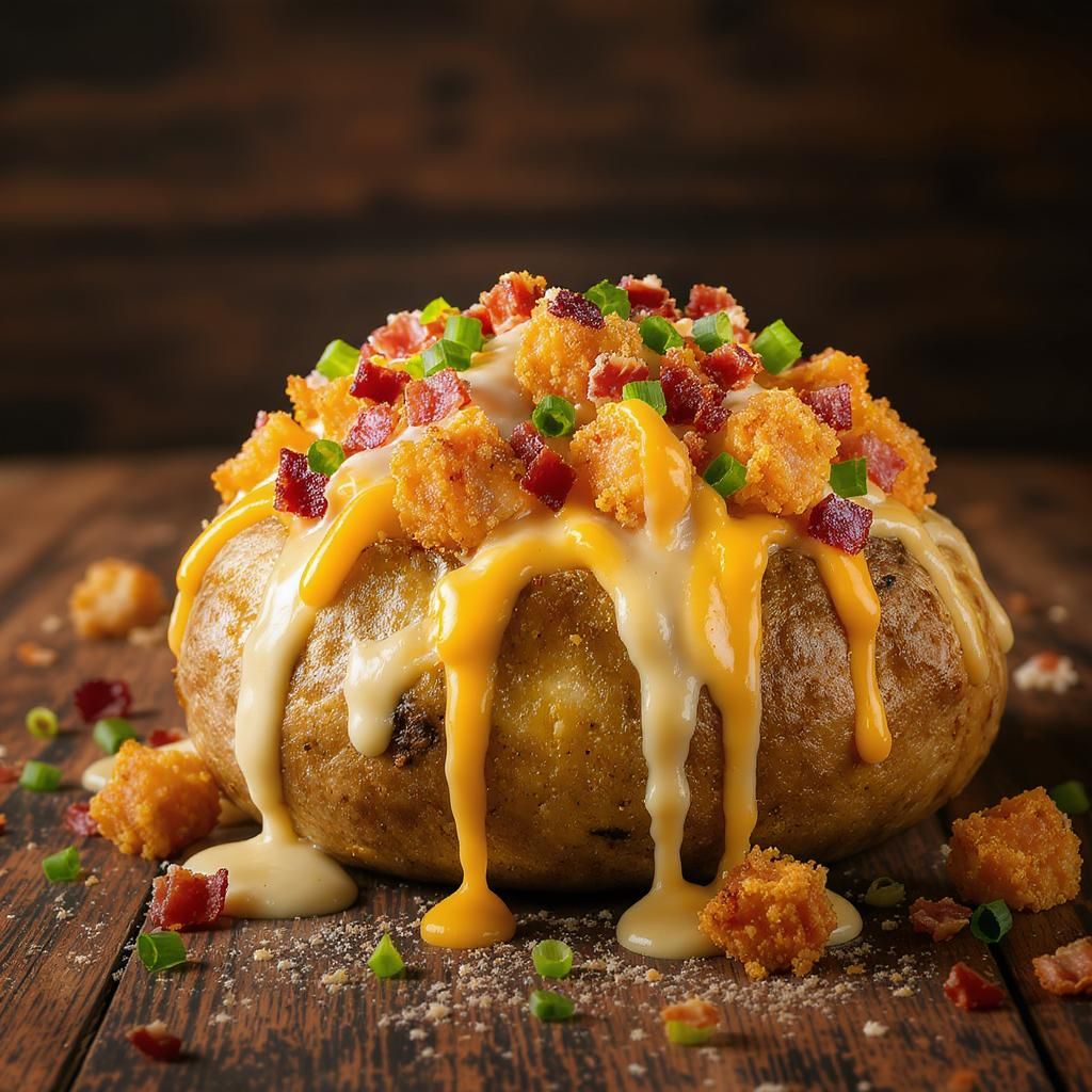 The Gator Tater - Our signature loaded baked potato with gator bites